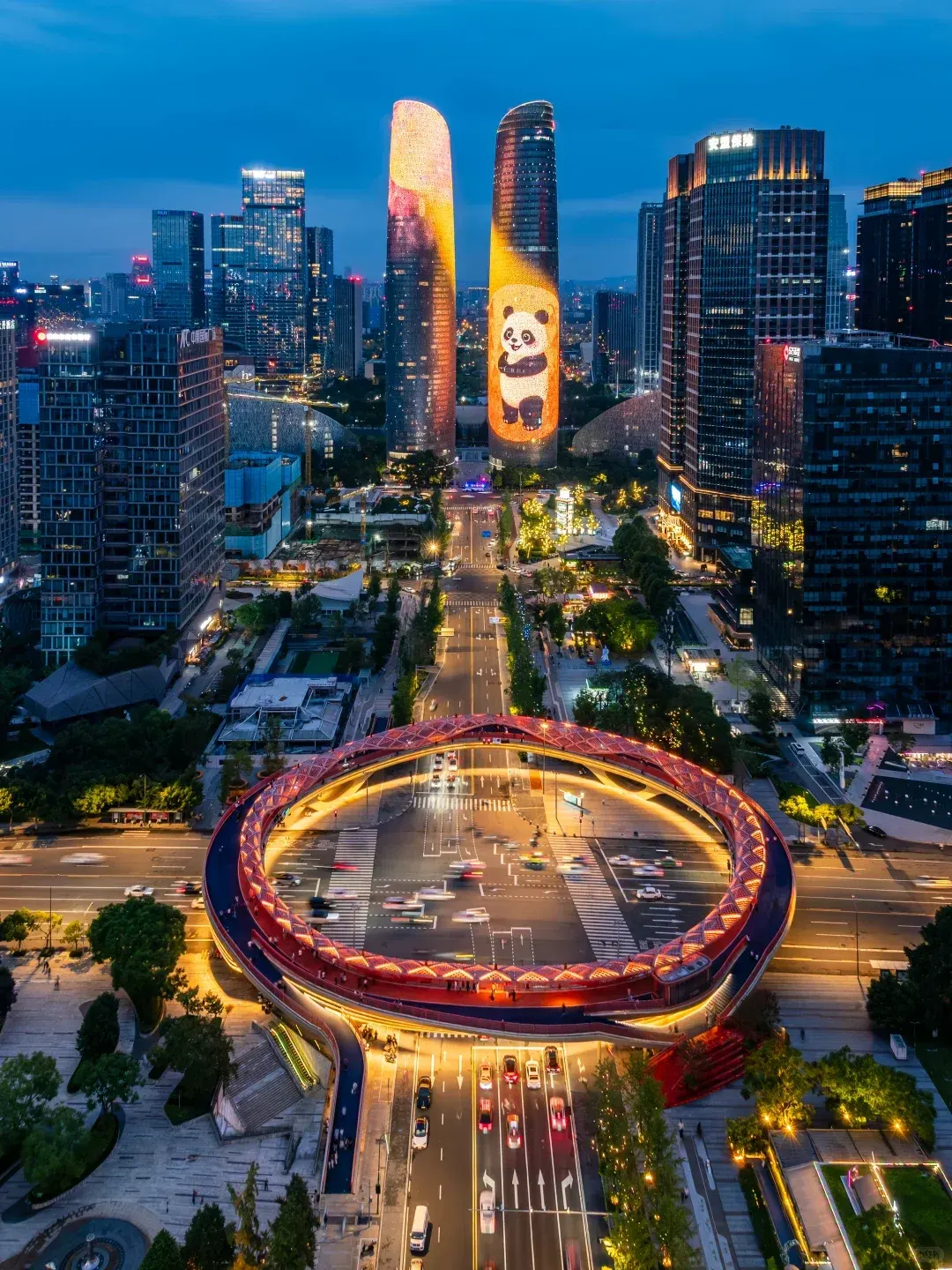 Chengdu city view